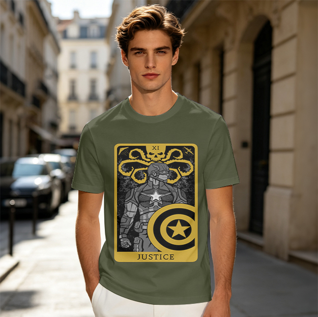 Hydra Captain America Justice Tarot Graphic T-Shirt