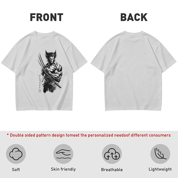 Olive T-Shirt With Wolverine Claw Print