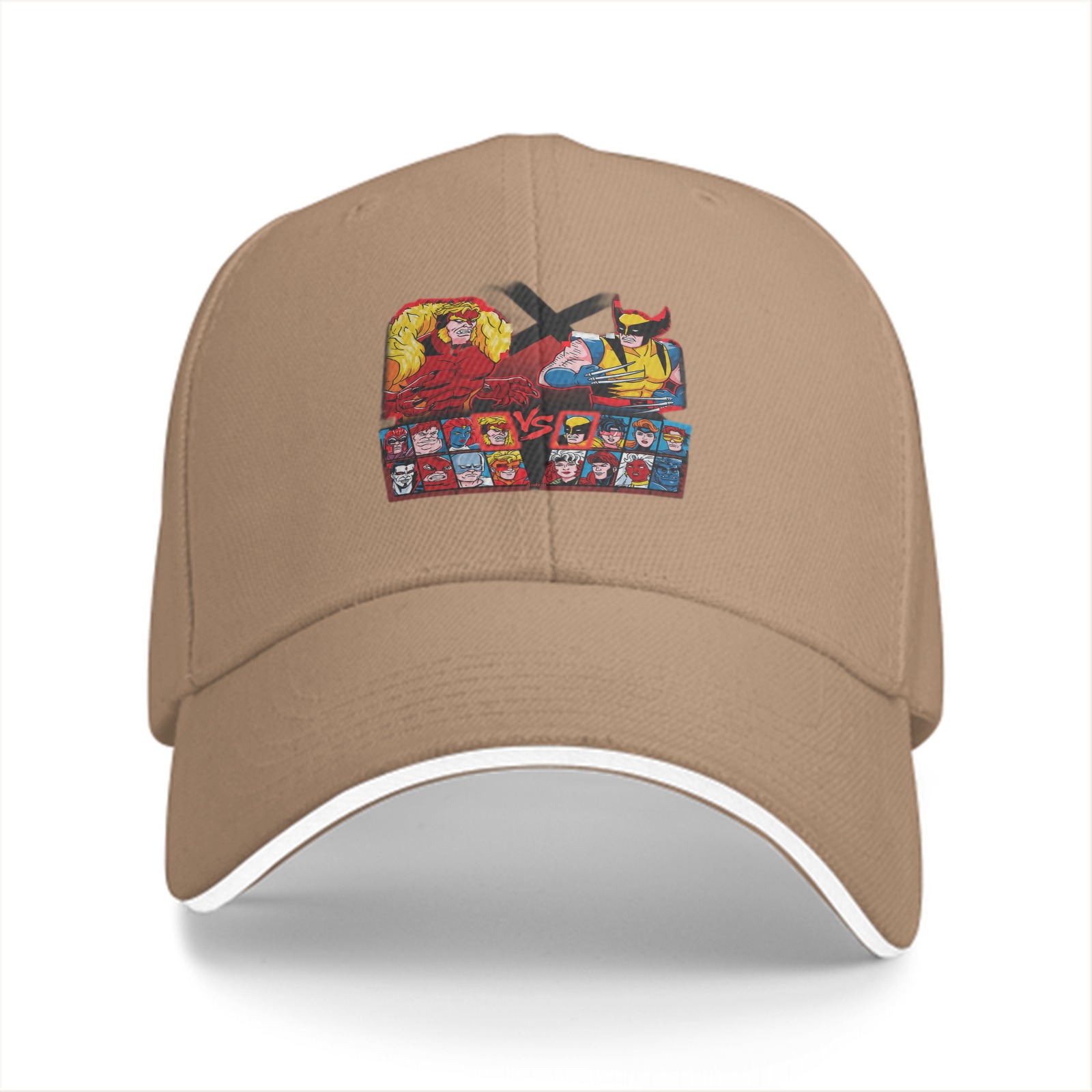 Black baseball cap with X-Men Wolverine vs Sabretooth graphic