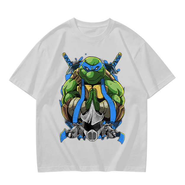 Olive Green Teenage Mutant Ninja Turtles Leonardo Graphic T-Shirt