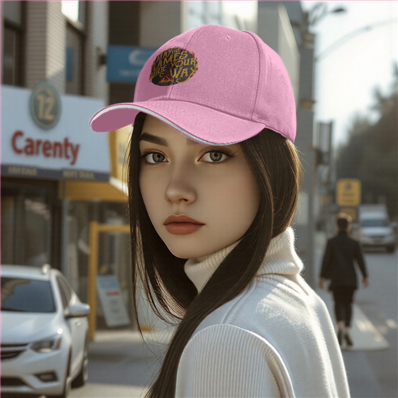 May The Flames Guide Your Way Black Baseball Cap