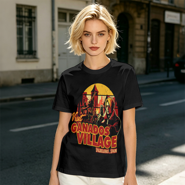 Visit Ganados Village Resident Evil Themed Graphic T-Shirt