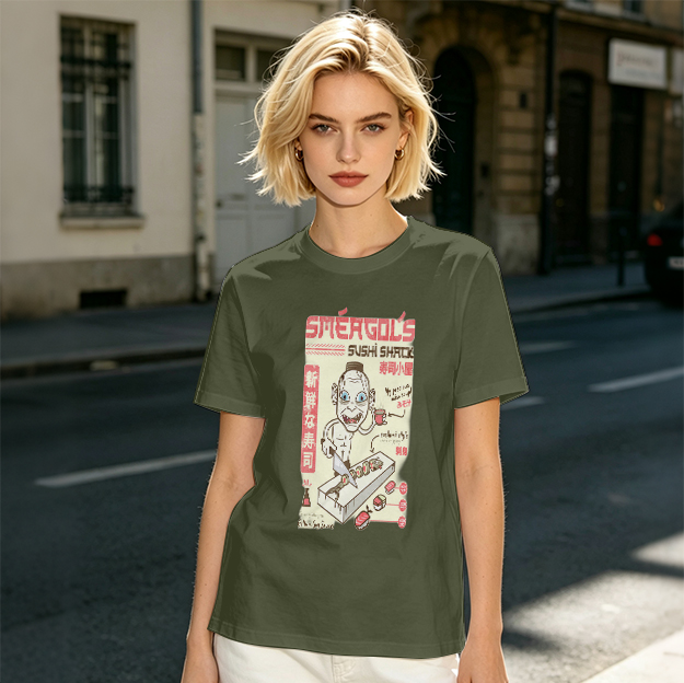 Smeagol's Sushi Shack Themed Graphic T-Shirt