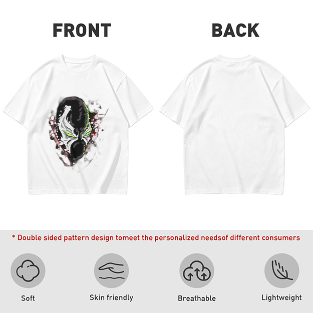 Olive T-shirt with Spawn Character Mask Graphic Print