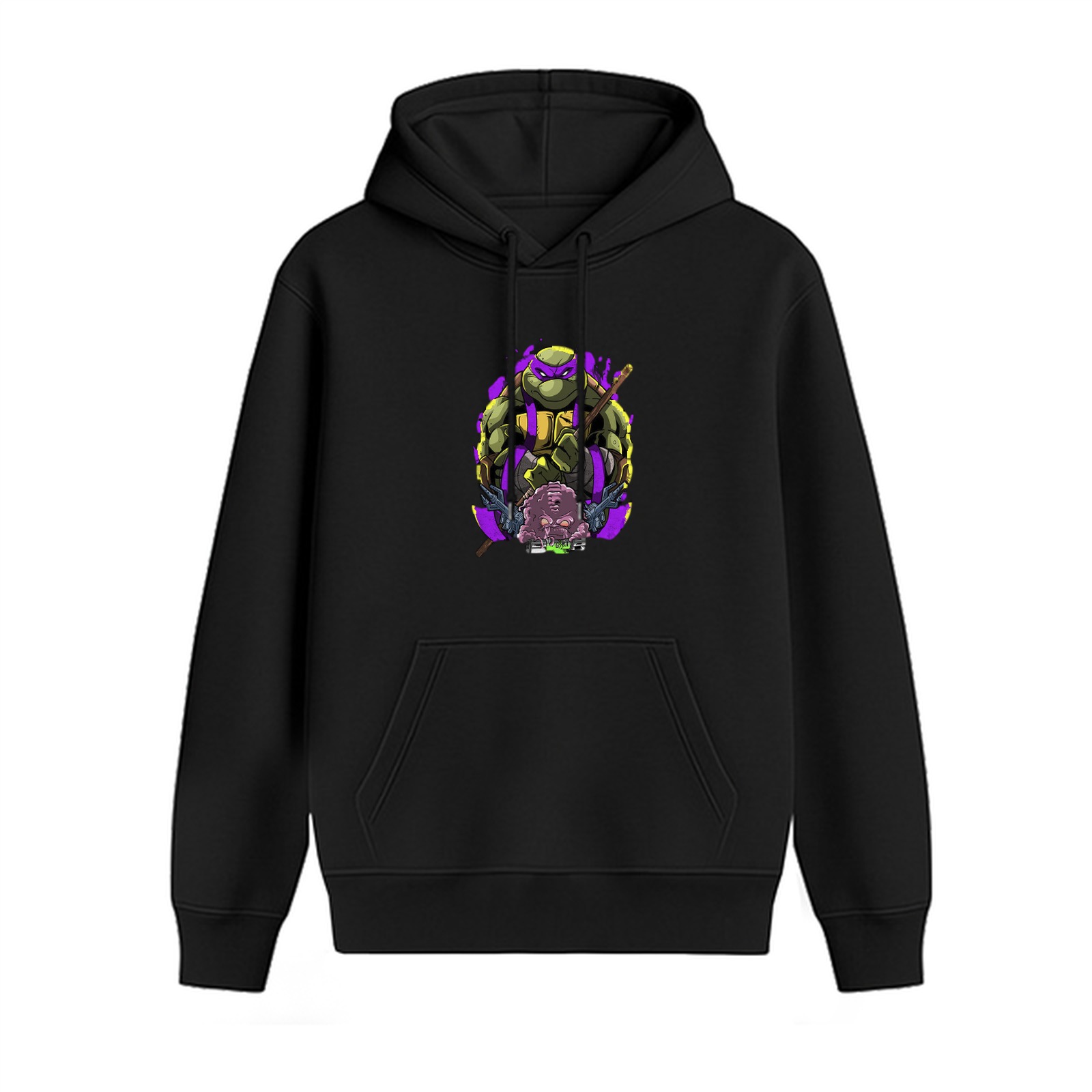Black hoodie with Donatello Teenage Mutant Ninja Turtles graphic