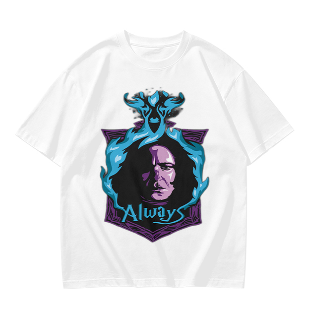 Olive T-Shirt With Severus Snape 'Always' Graphic Print