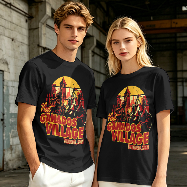 Visit Ganados Village Resident Evil Themed Graphic T-Shirt