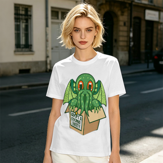 Adopt A Cosmic Entity Cute Cthulhu Graphic T-Shirt