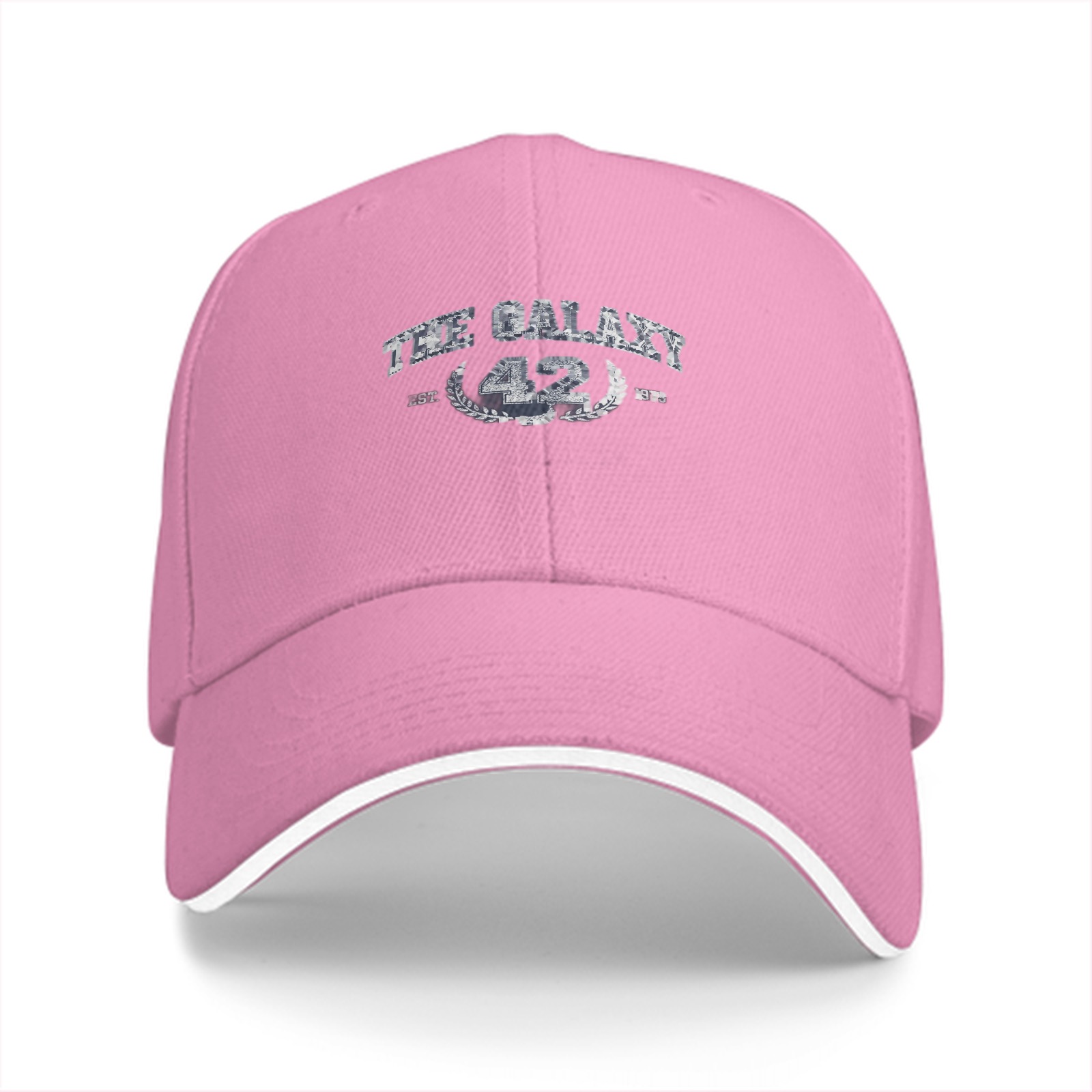 Black baseball cap with The Galaxy 42 laurel graphic