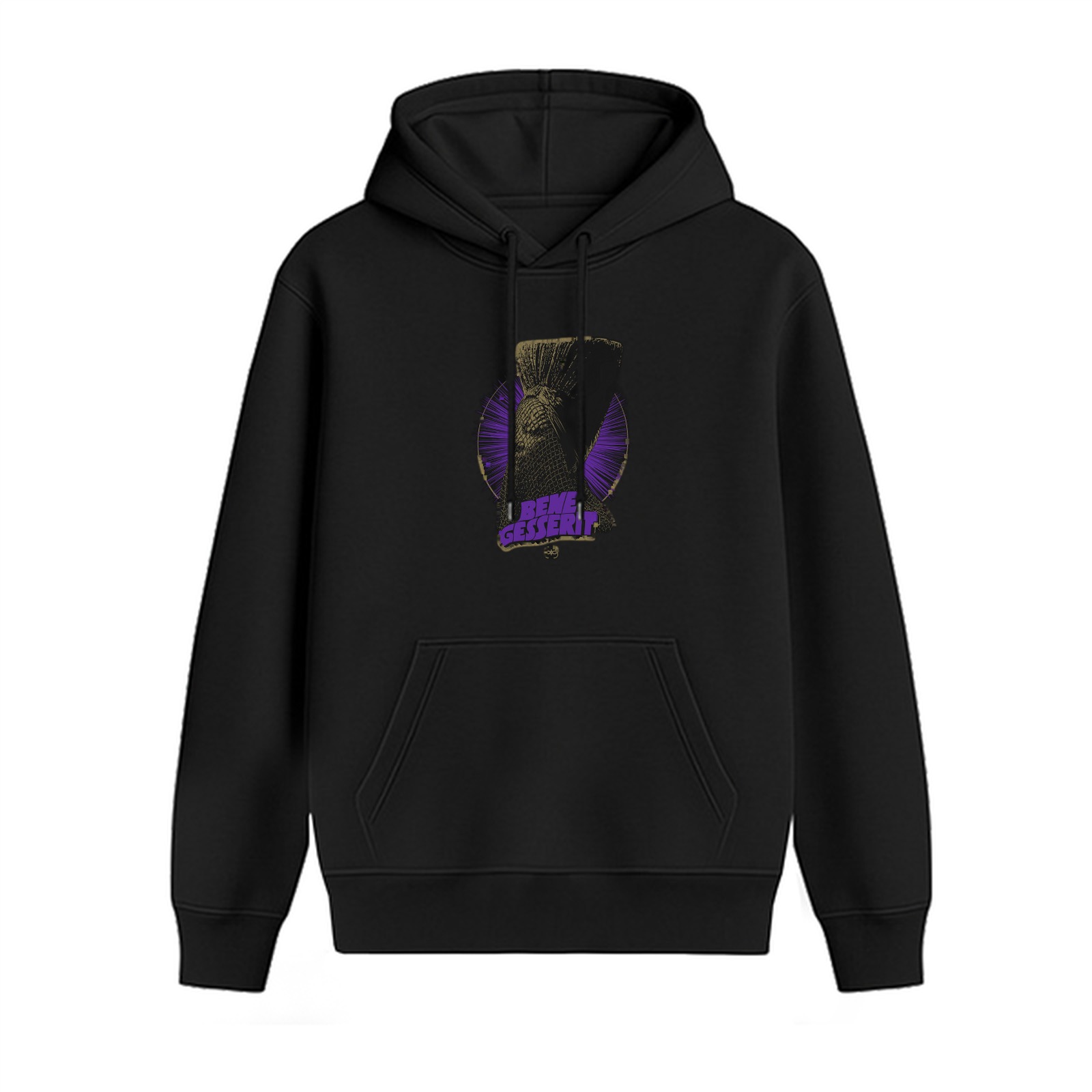 Black hoodie with Bene Gesserit graphic print