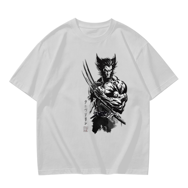 Olive T-Shirt With Wolverine Claw Print