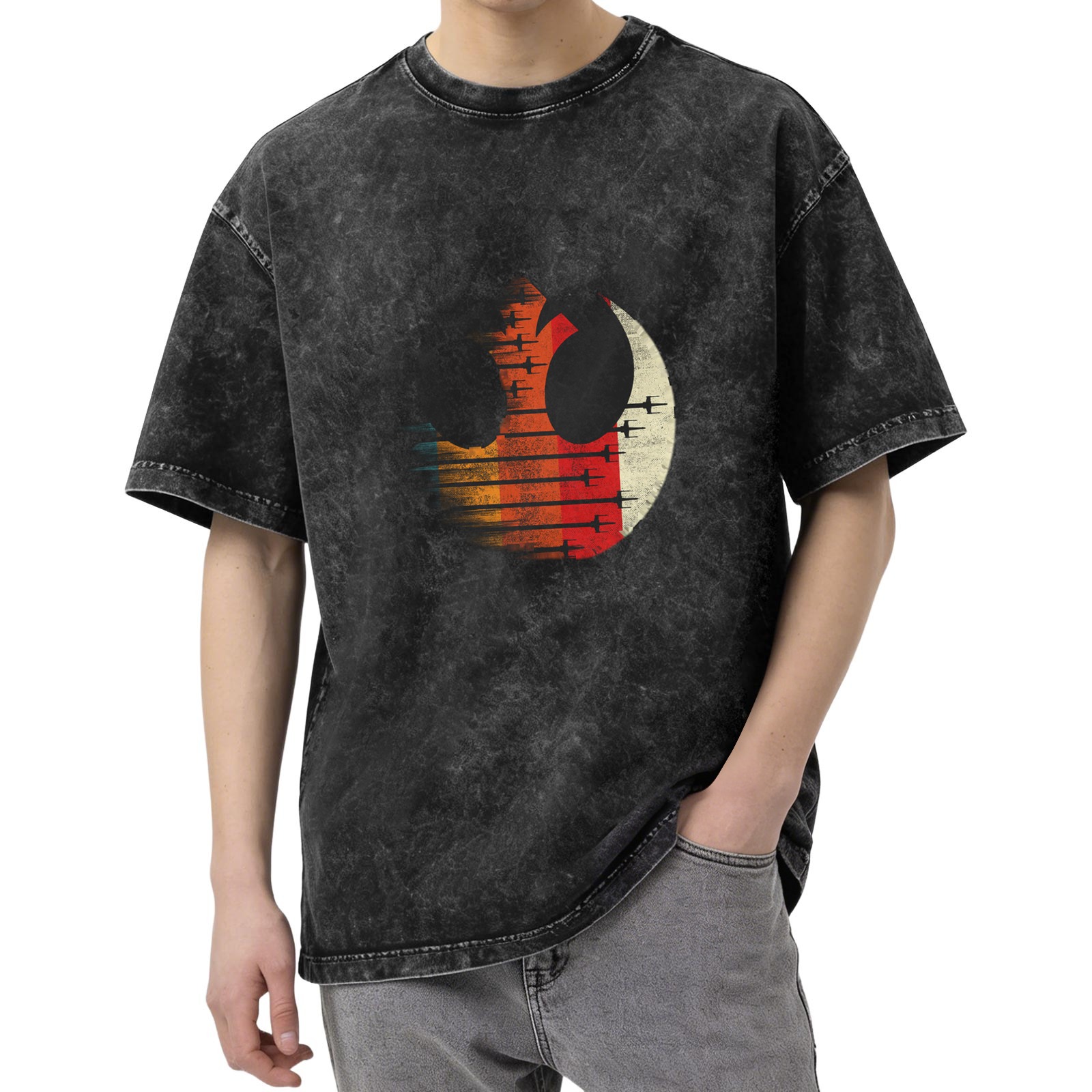 Star Wars Rebel Alliance Symbol Vintage Wash Graphic T-Shirt