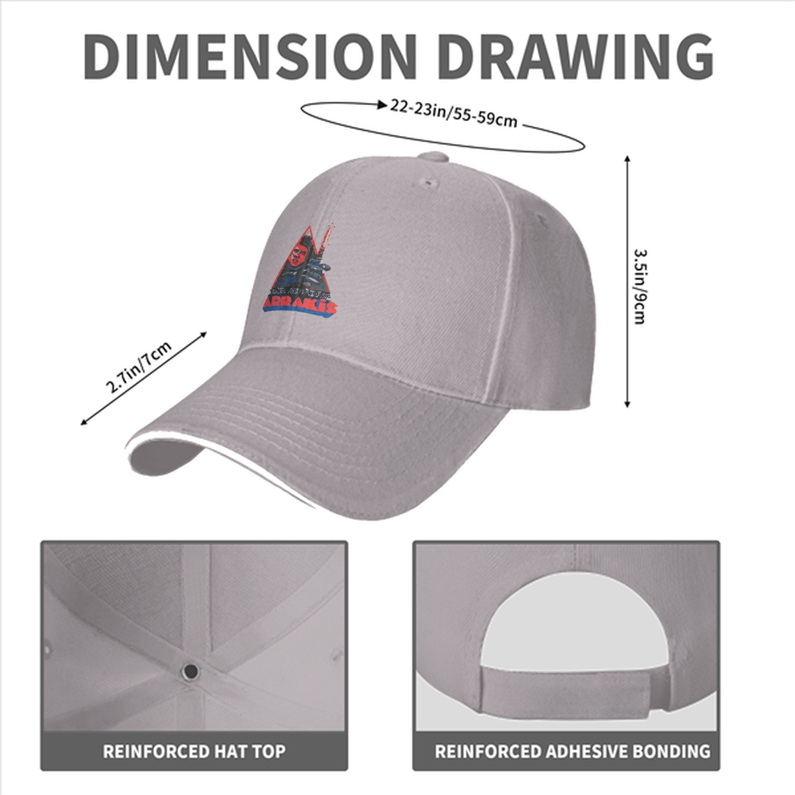 Black Baseball Cap With Arrakis Sci-Fi Graphic Print