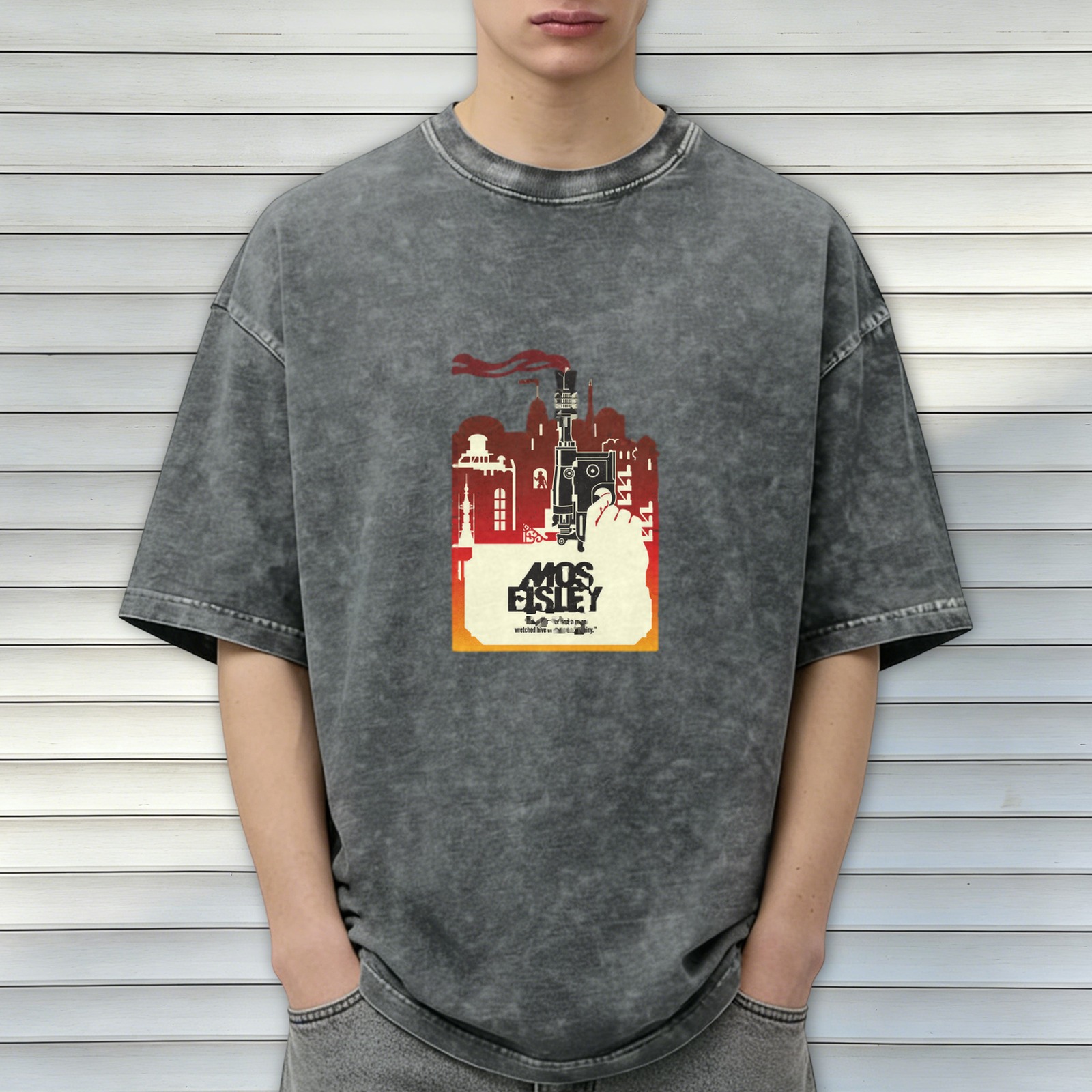 Star Wars Mos Eisley Graphic Acid Wash Oversized T-Shirt