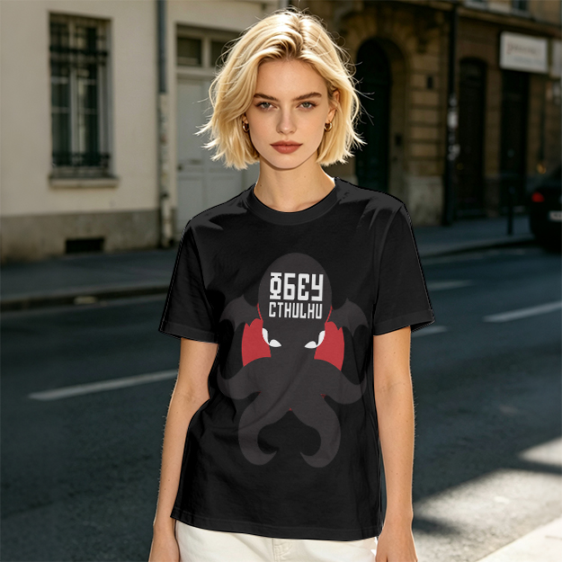 Obey Cthulhu Graphic Olive T-Shirt