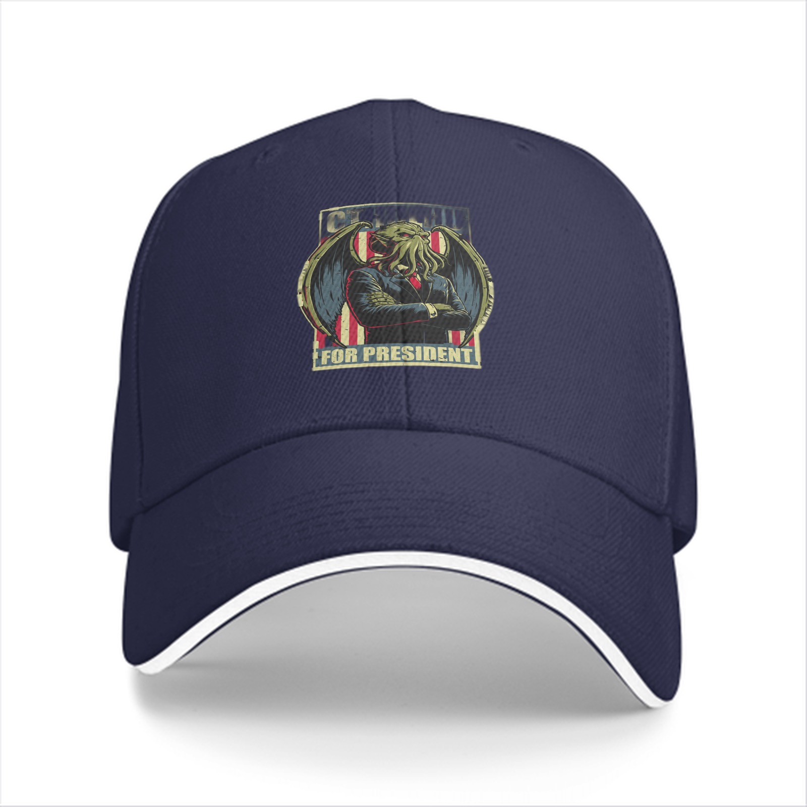 Cthulhu For President Graphic Black Baseball Cap