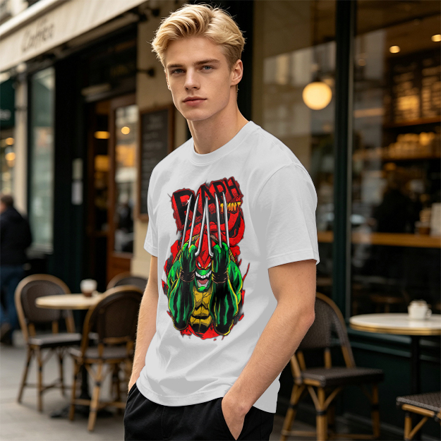 Olive Green Teenage Mutant Ninja Turtles Raphael Graphic T-Shirt