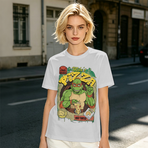 Teenage Mutant Ninja Turtle Mike's Pizza Graphic T-Shirt