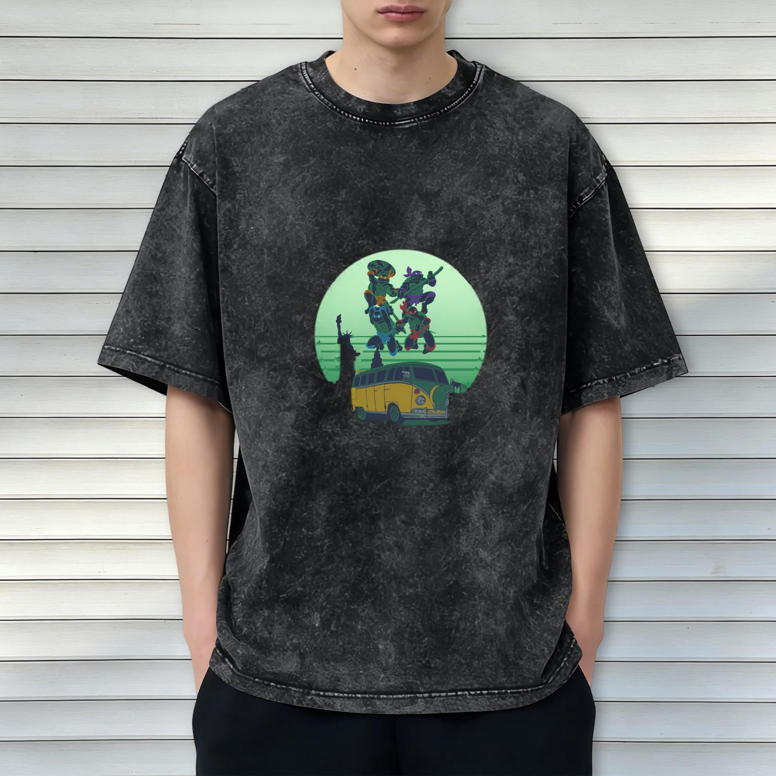 Teenage Mutant Ninja Turtles Graphic Stonewashed T-Shirt