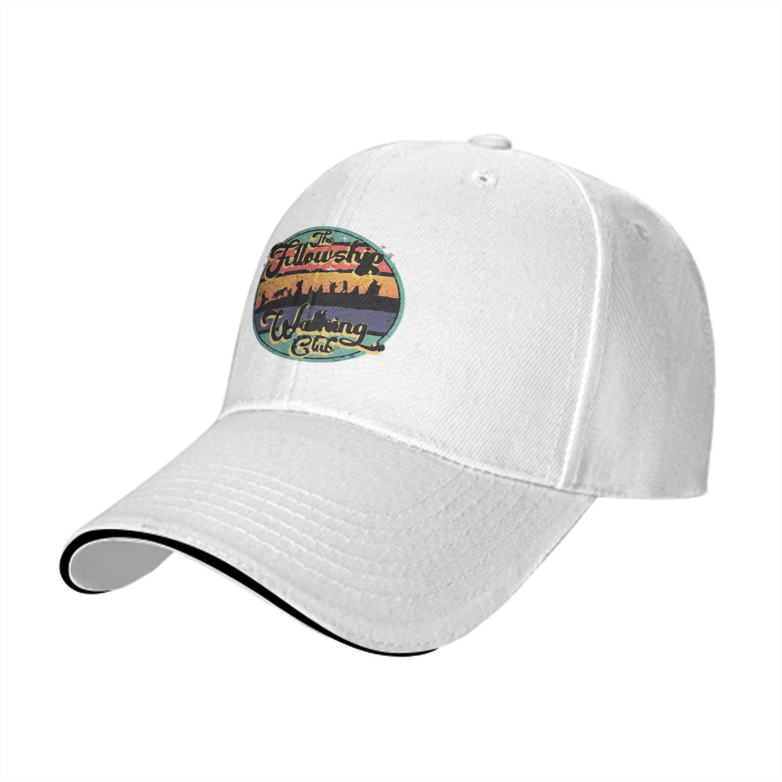 The Fellowship Walking Club Retro Graphic Baseball Cap