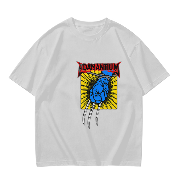 Olive T-Shirt with Adamantium Wolverine Claw Graphic