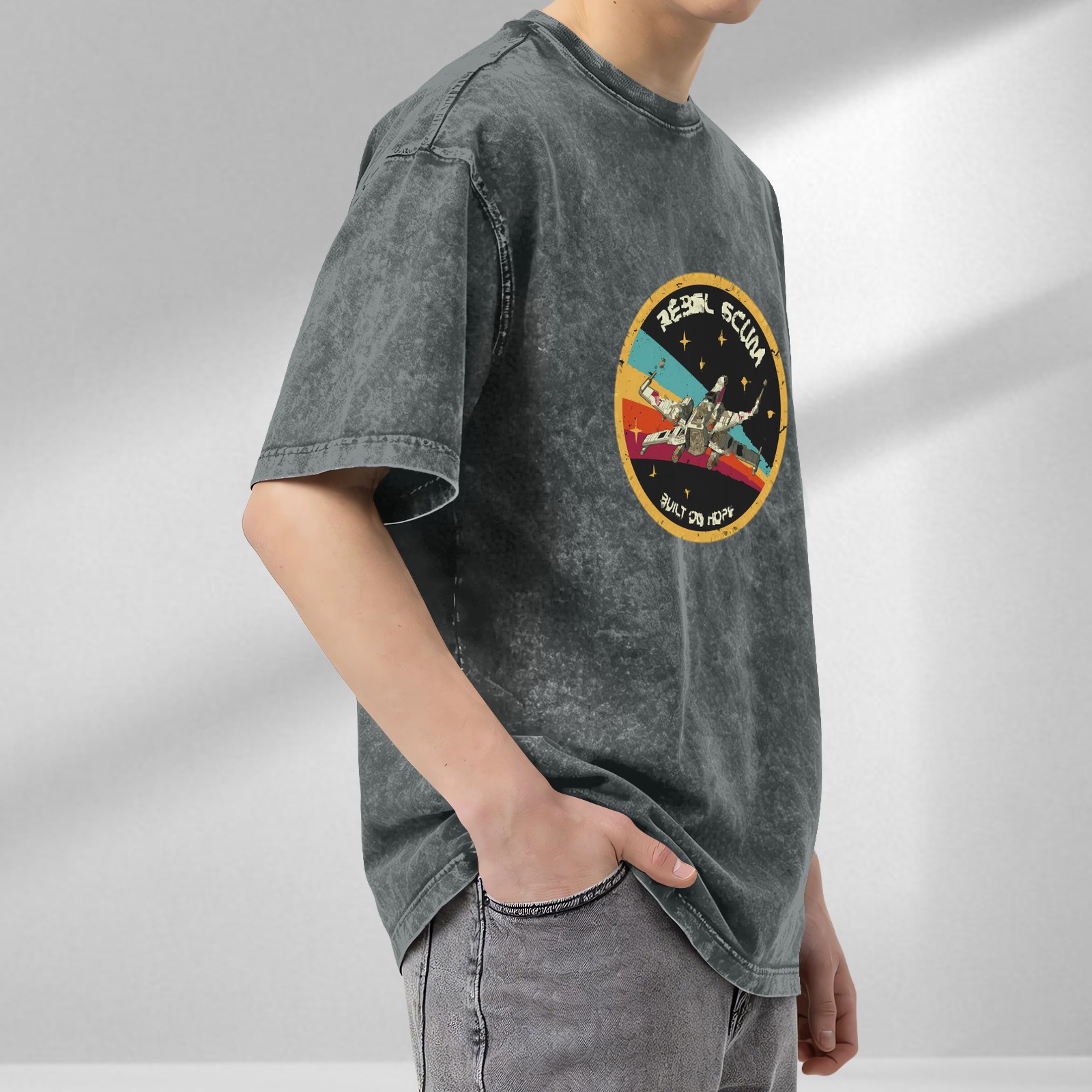 Vintage Star Wars Rebel Scum X-Wing Graphic T-Shirt