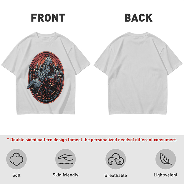 Olive T-Shirt Featuring Alphonse Elric Fullmetal Alchemist Artwork
