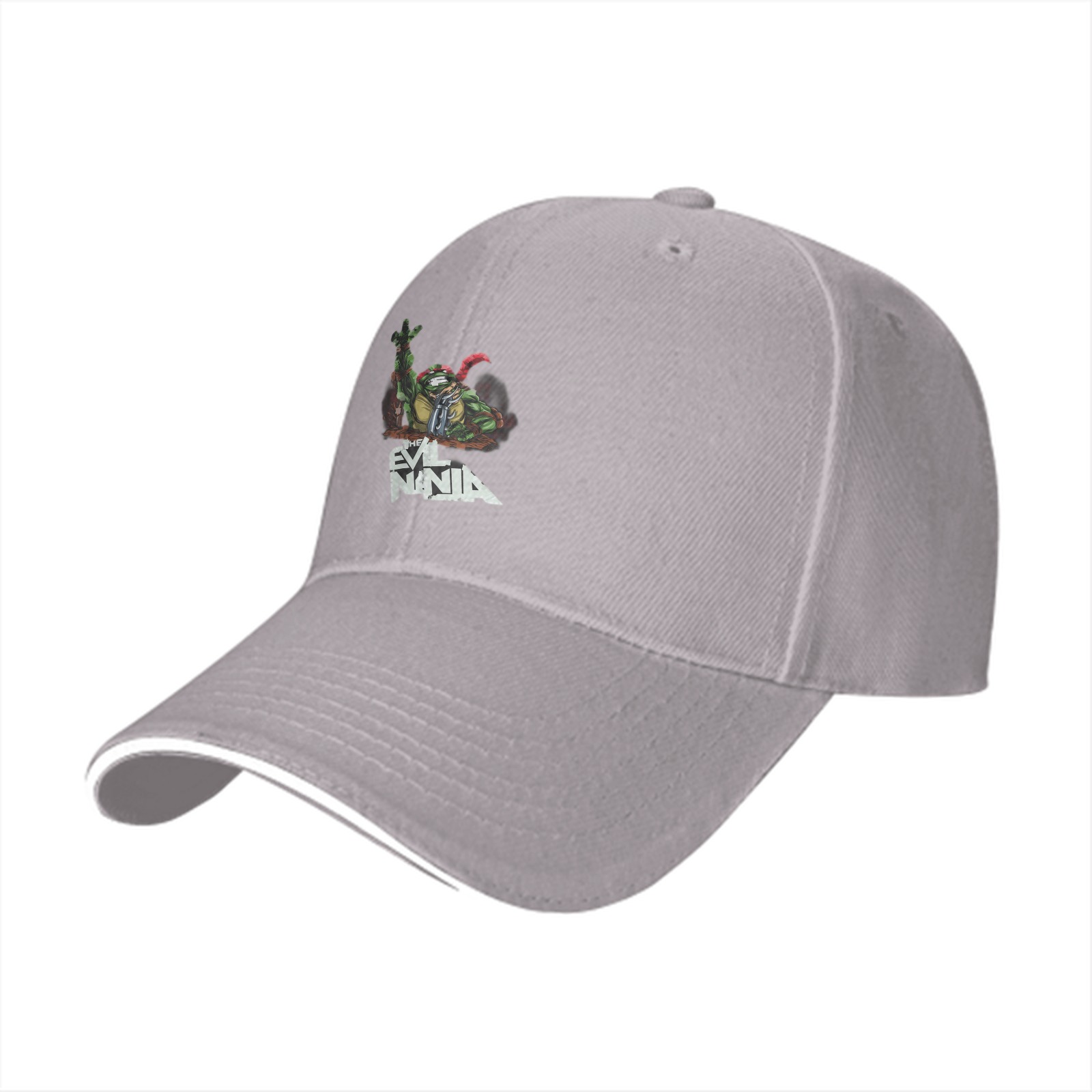 Black baseball cap with Evil Ninja turtle graphic print