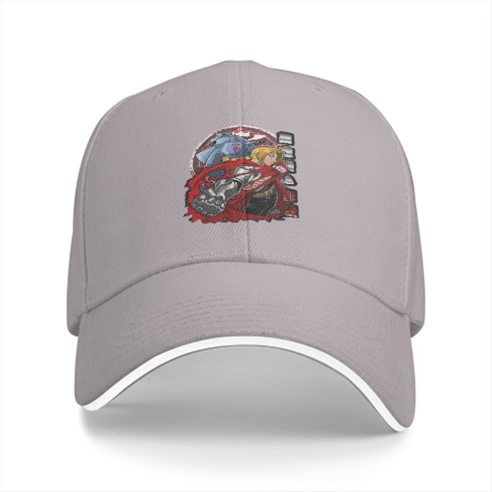 Fullmetal Alchemist Brothers Graphic Black Baseball Cap