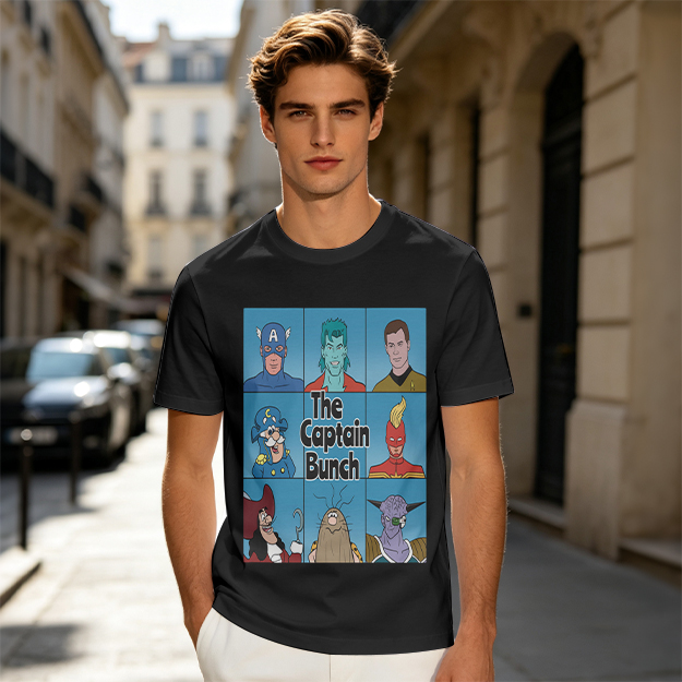 Olive T-Shirt Featuring The Captain Bunch Mashup Artwork