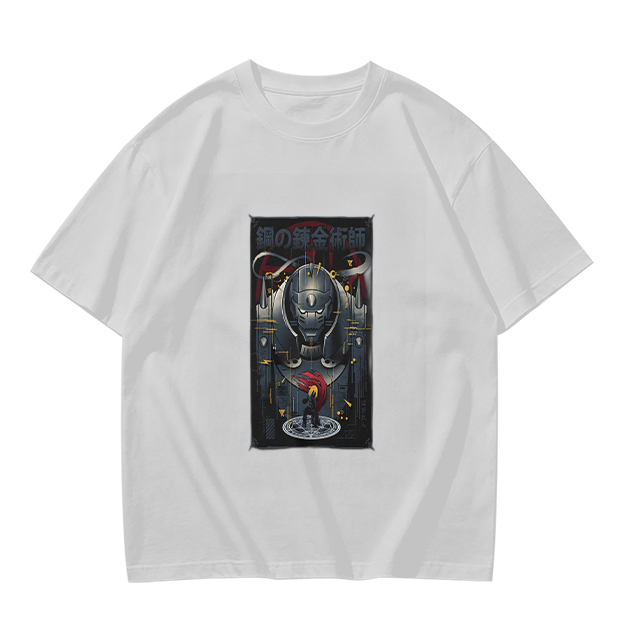 Olive T-shirt with Fullmetal Alchemist Anime Print