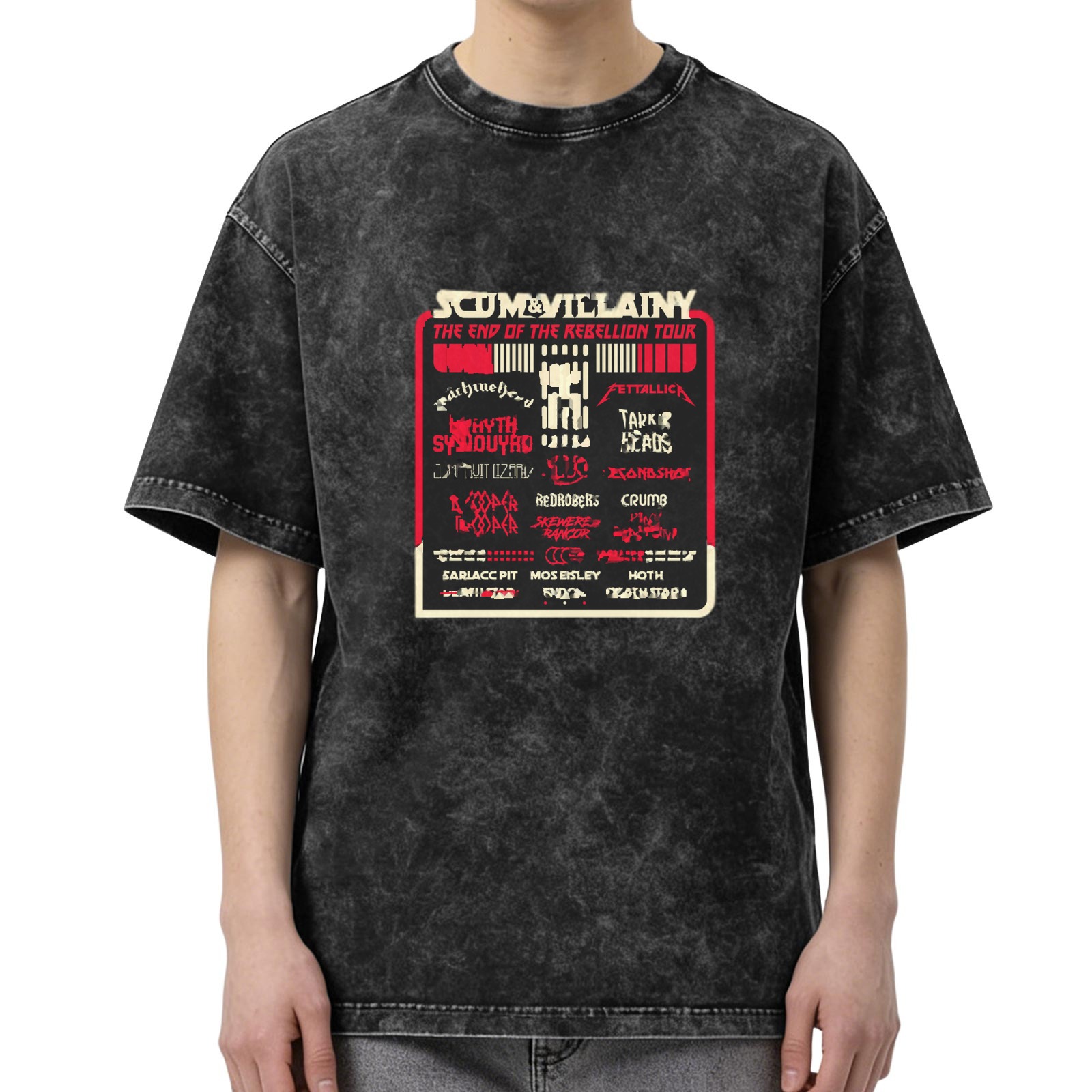 Scum & Villainy End of the Rebellion Tour Graphic Oversized T-Shirt