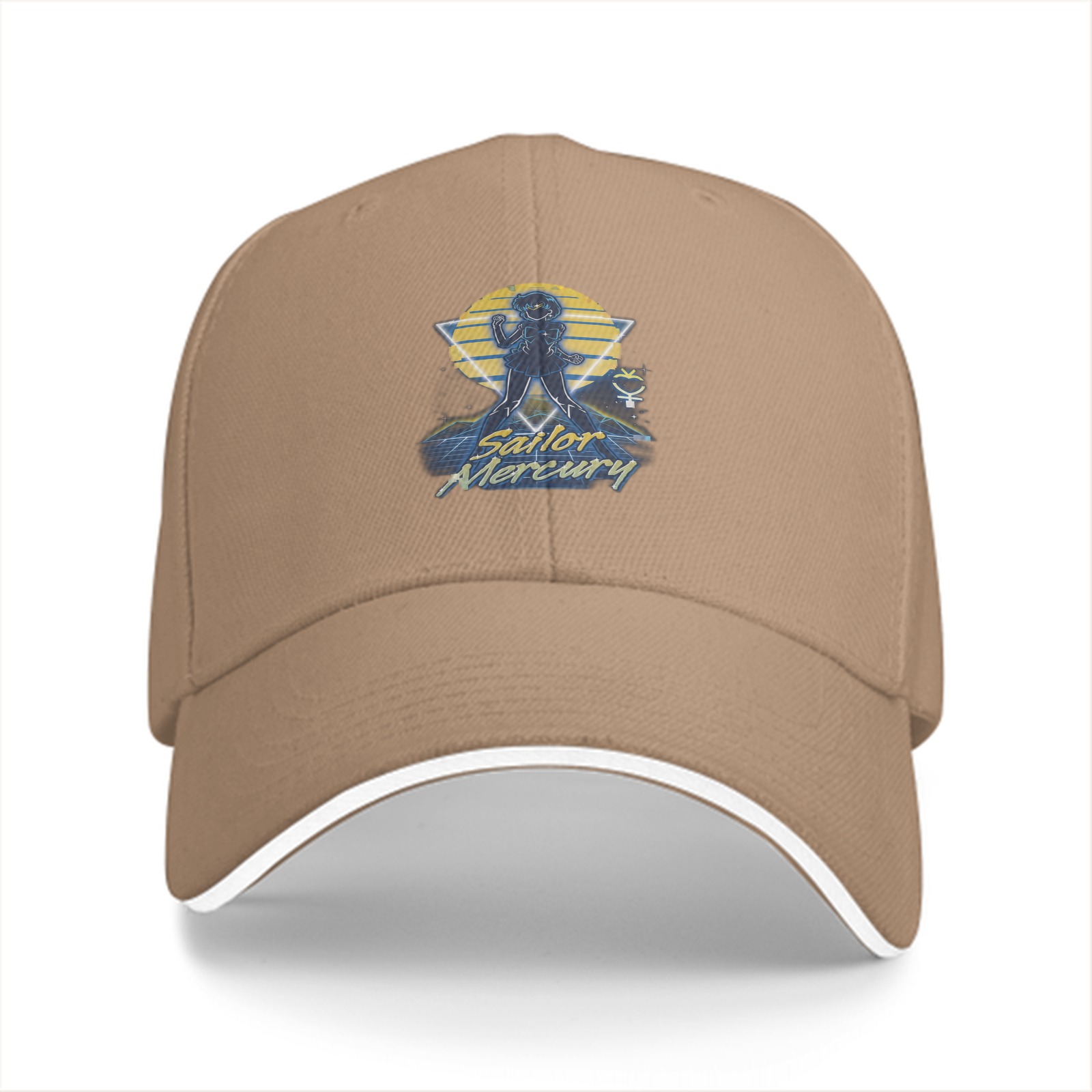 Sailor Mercury Graphic Black Baseball Cap