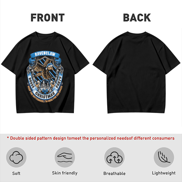 Ravenclaw House Christmas Party T-Shirt with Butterbeer Theme