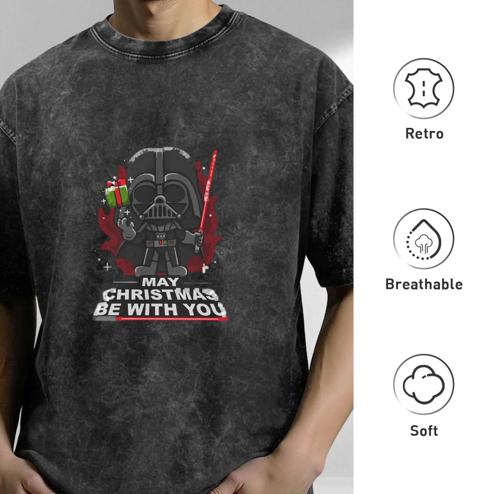 Star Wars Darth Vader Christmas May The Force Be With You T-Shirt