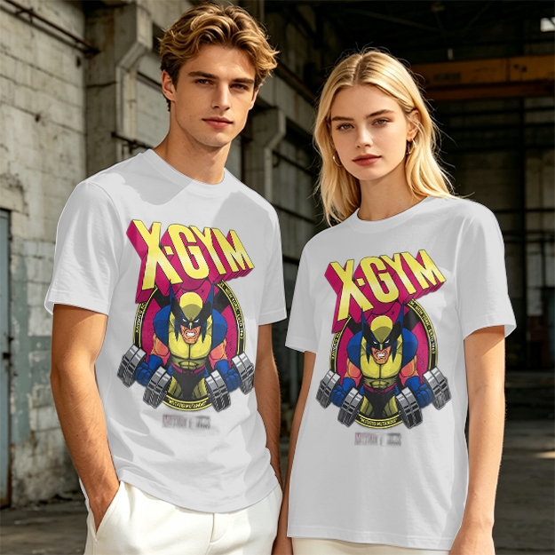 X-GYM Wolverine Lifting Dumbbell Graphic T-Shirt