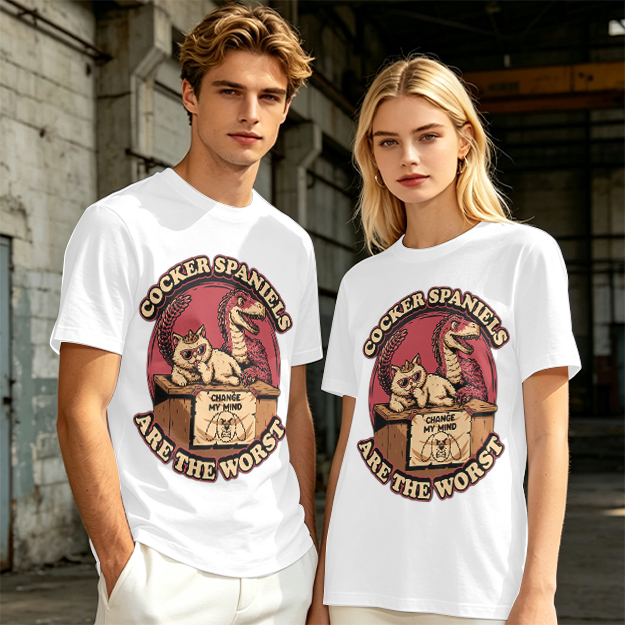 Cocker Spaniels Are The Worst Funny Graphic T-Shirt