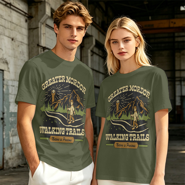 Greater Mordor Walking Trails Hiking Themed T-Shirt
