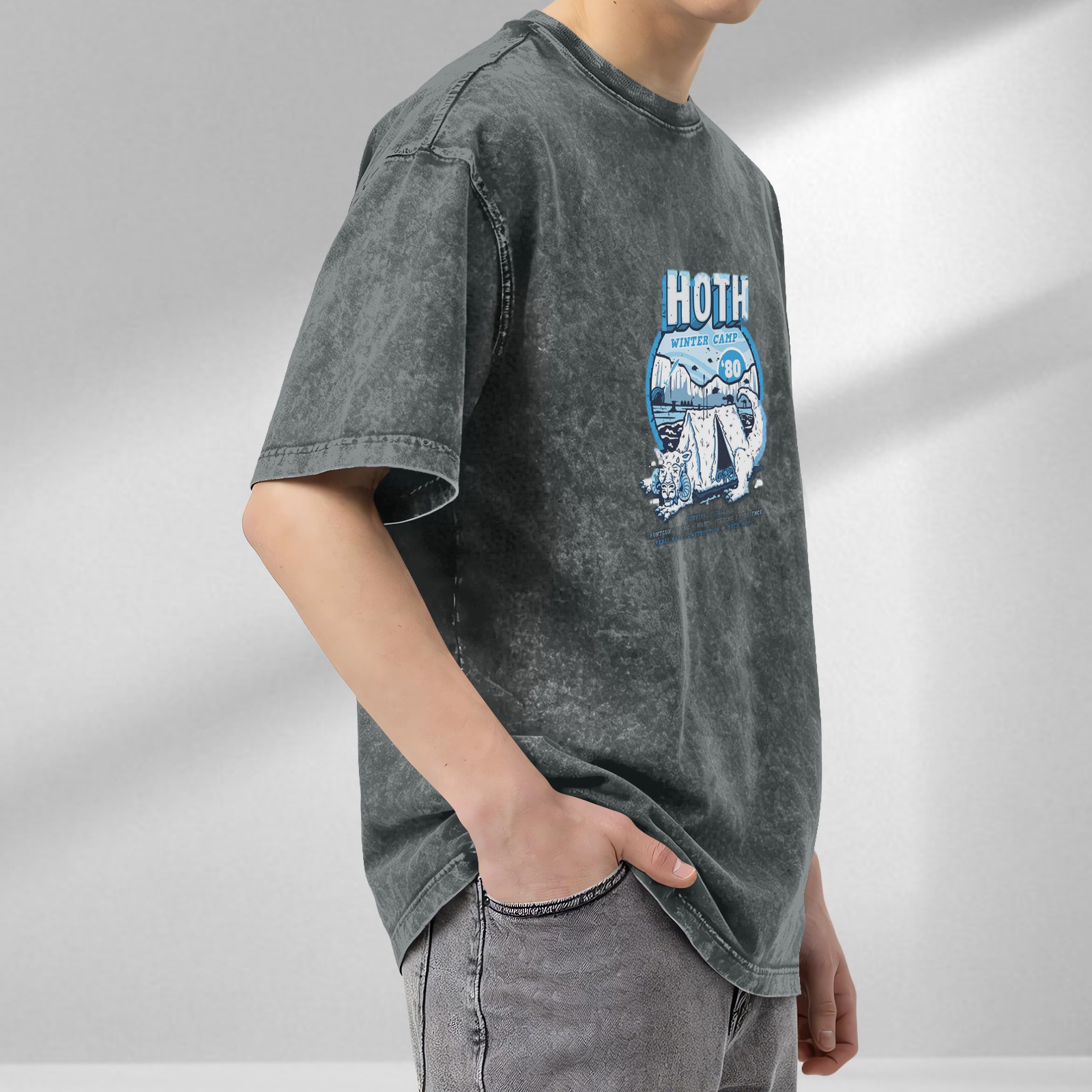 Star Wars Hoth Winter Camp '80 Vintage Wash Graphic T-Shirt