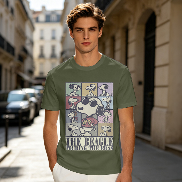 Snoopy The Beagle Touring The Eras Graphic T-Shirt