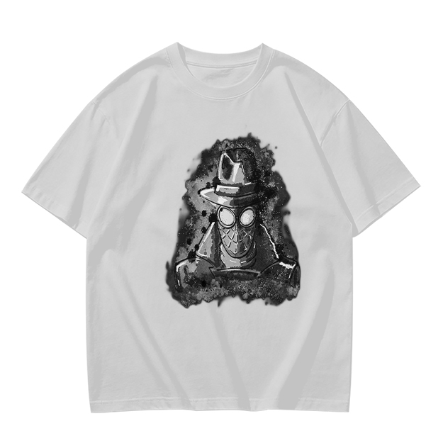 Olive T-Shirt Featuring Noir Spider-Man Ink Artwork