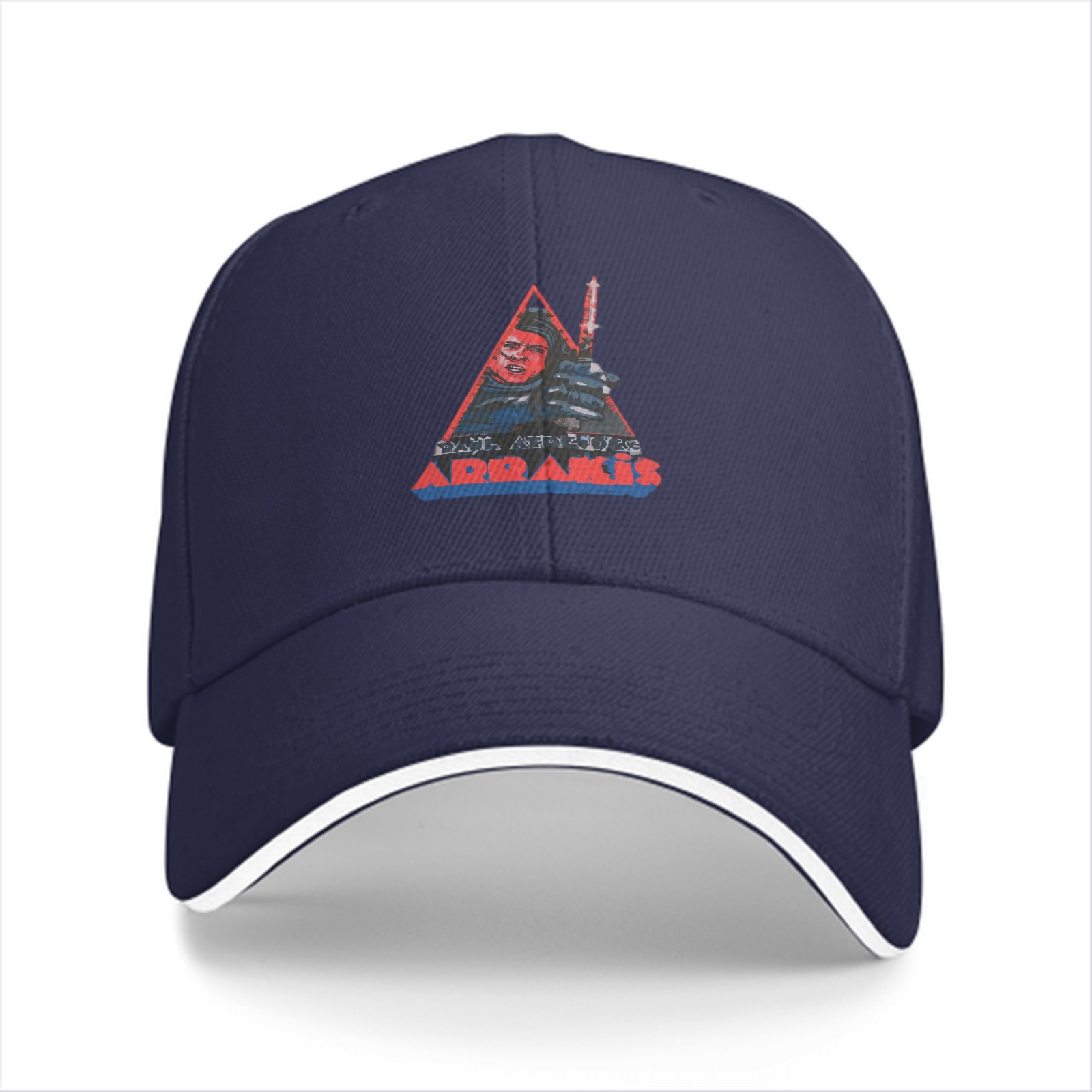 Black Baseball Cap With Arrakis Sci-Fi Graphic Print