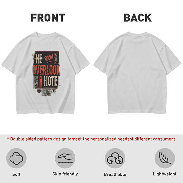Olive t-shirt with Overlook Hotel Themed Graphic Print