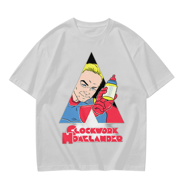 Olive Graphic T-Shirt with Clockwork Homelander Artwork