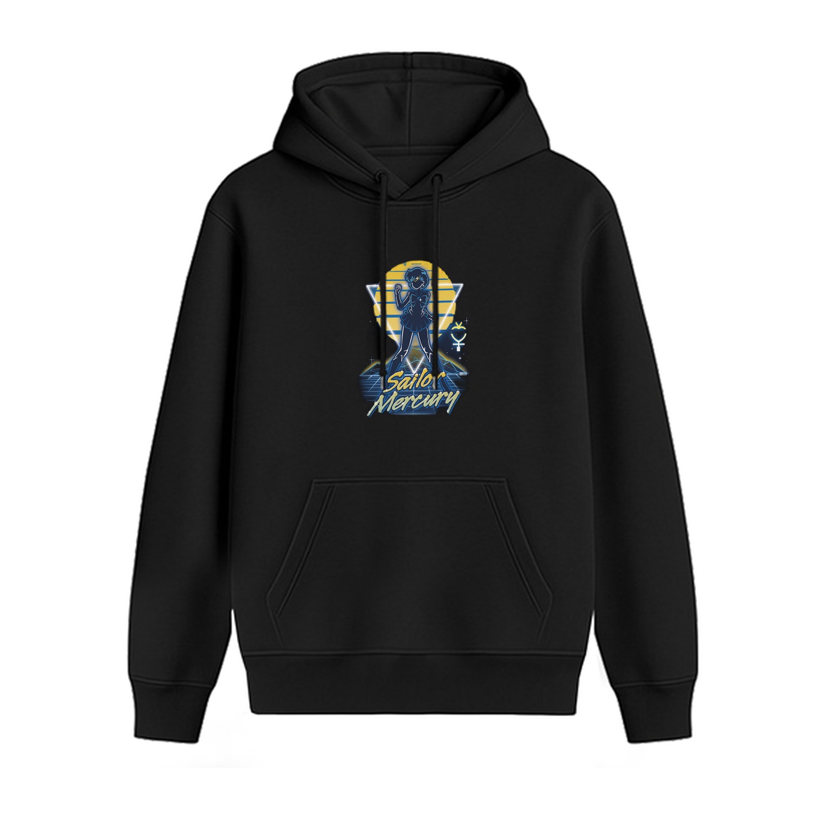 Sailor Mercury Graphic Black Hoodie
