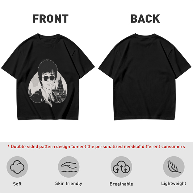 Olive Green T-Shirt With Harry Potter Wearing Sunglasses Print