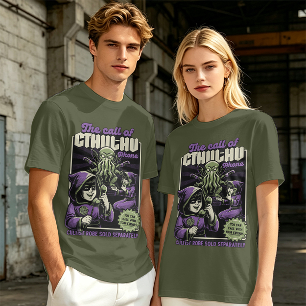 The Call of Cthulhu Phone Funny Graphic T-Shirt
