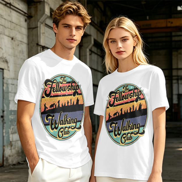 The Fellowship Walking Club Retro Graphic T-Shirt
