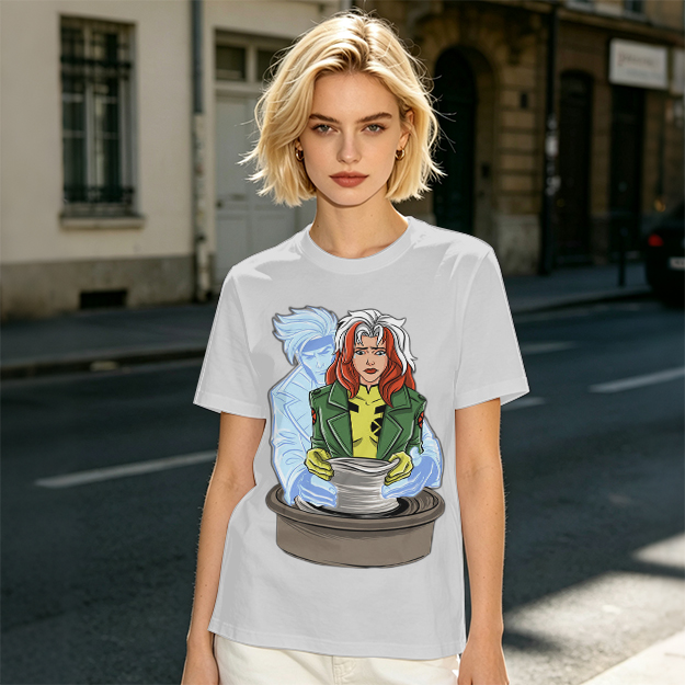 X-Men Rogue and Iceman Pottery Graphic Tee