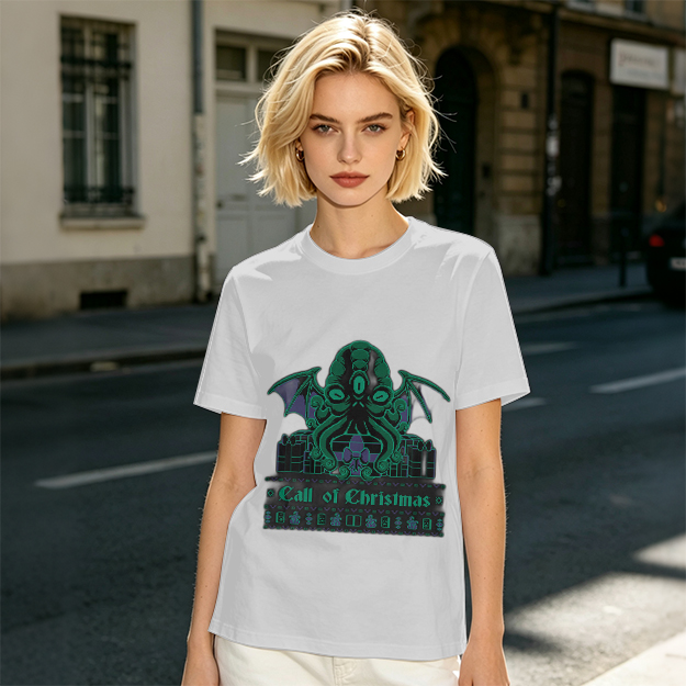 Call of Christmas Cthulhu Graphic T-Shirt
